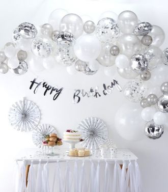 Μπαλόνια Πάρτυ Αψίδα Ασημί
image