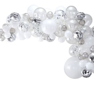 Μπαλόνια Πάρτυ Αψίδα Ασημί
image